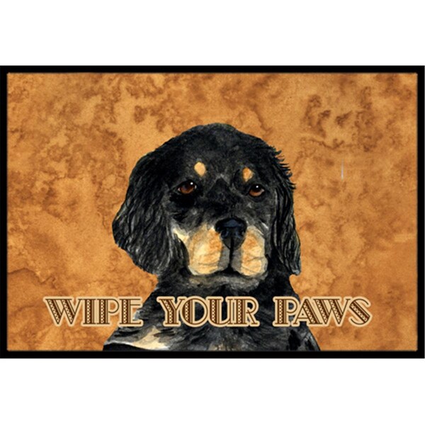 Carolines Treasures 24 x 36 In. Gordon Setter Wipe Your Paws Indoor Or Outdoor Mat SS4885JMAT - main